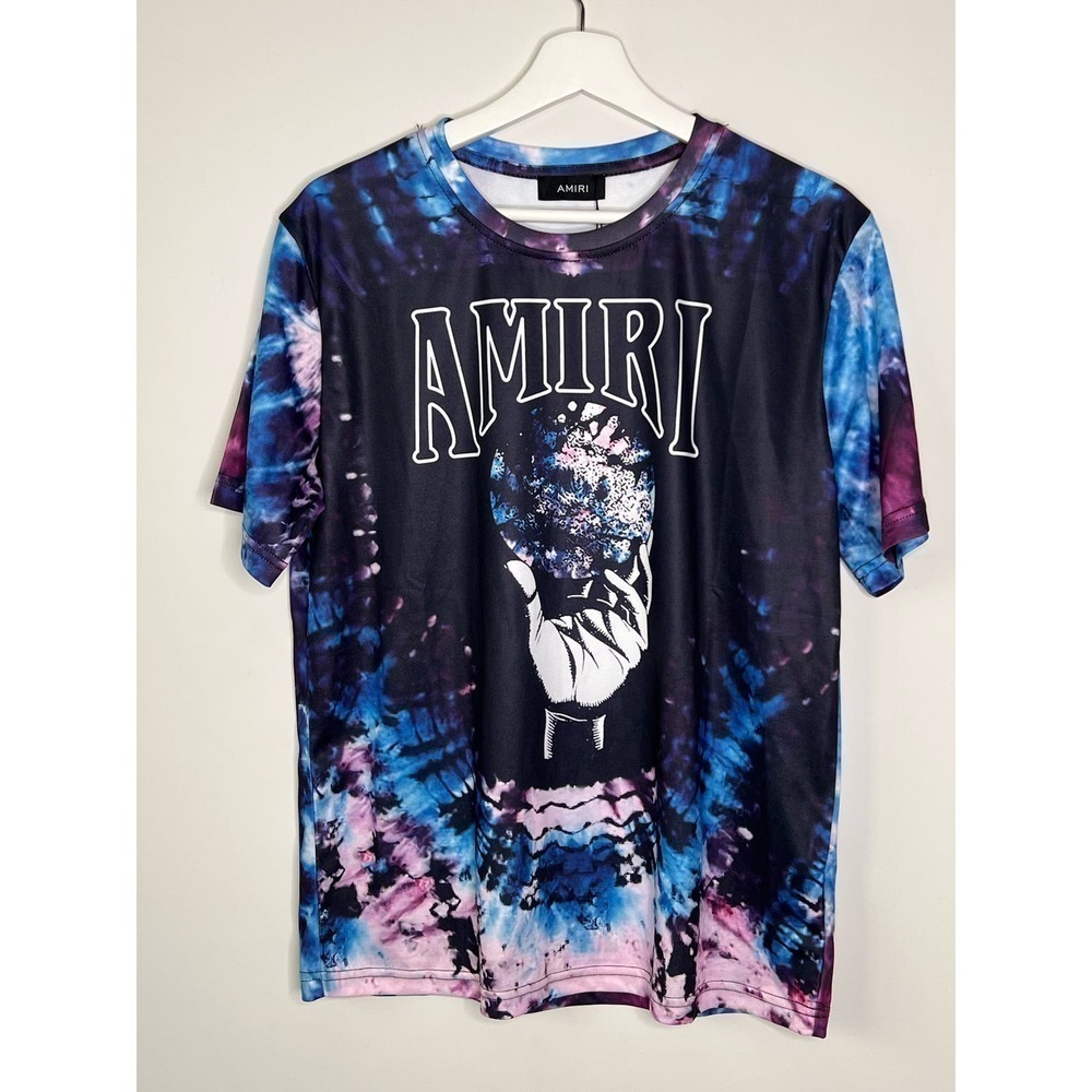 NWT AMIRI Crystal Ball Tie-Dye Short Sleeve T-shirt Men's Size Medium - Picture 2 of 8